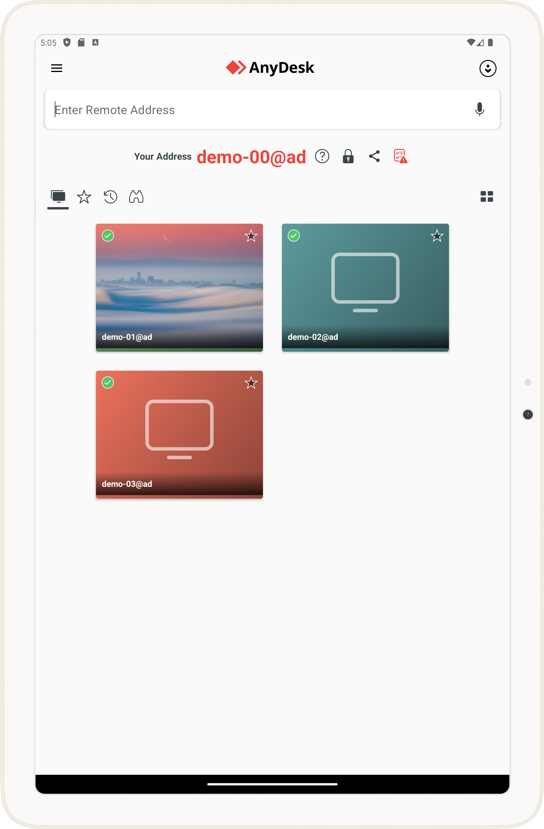 Download AnyDesk for Android Android device with AnyDesk